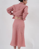 Load image into Gallery viewer, STRIPED SKIRT in pink
