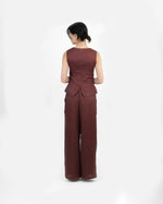 Load image into Gallery viewer, EASY DRAWSTRING PANTS in wine
