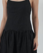 Load image into Gallery viewer, STRAPPY DROPWAIST DRESS in black
