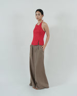 Load image into Gallery viewer, HALTER NECK TOP in red
