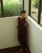 Load image into Gallery viewer, EASY DRAWSTRING PANTS in wine
