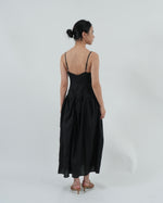 Load image into Gallery viewer, STRAPPY DROPWAIST DRESS in black
