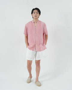 ORIENTAL BUTTON SHIRT in pink