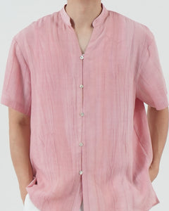 ORIENTAL BUTTON SHIRT in pink