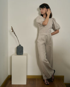 WIDE LEG PANTS in natural sand