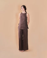 Load image into Gallery viewer, RIBBON LONGLINE TOP in cacao
