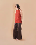 Load image into Gallery viewer, RIBBON LONGLINE TOP in tomato
