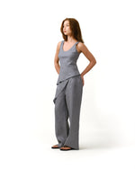Load image into Gallery viewer, WRAP PANTS in basalt
