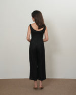 Load image into Gallery viewer, FIT AND FLARE TANK in black
