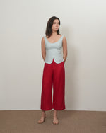 Load image into Gallery viewer, FIT AND FLARE TANK in sky blue
