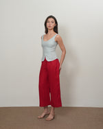 Load image into Gallery viewer, FIT AND FLARE TANK in sky blue

