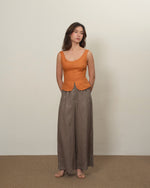 Load image into Gallery viewer, FIT AND FLARE TANK in orange
