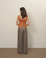 Load image into Gallery viewer, INVERTED PLEAT PANTS in latte
