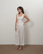 Load image into Gallery viewer, FIT AND FLARE TANK in white
