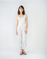 Load image into Gallery viewer, FIT AND FLARE TANK in white [BACKORDER]
