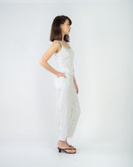 Load image into Gallery viewer, FIT AND FLARE TANK in white [BACKORDER]
