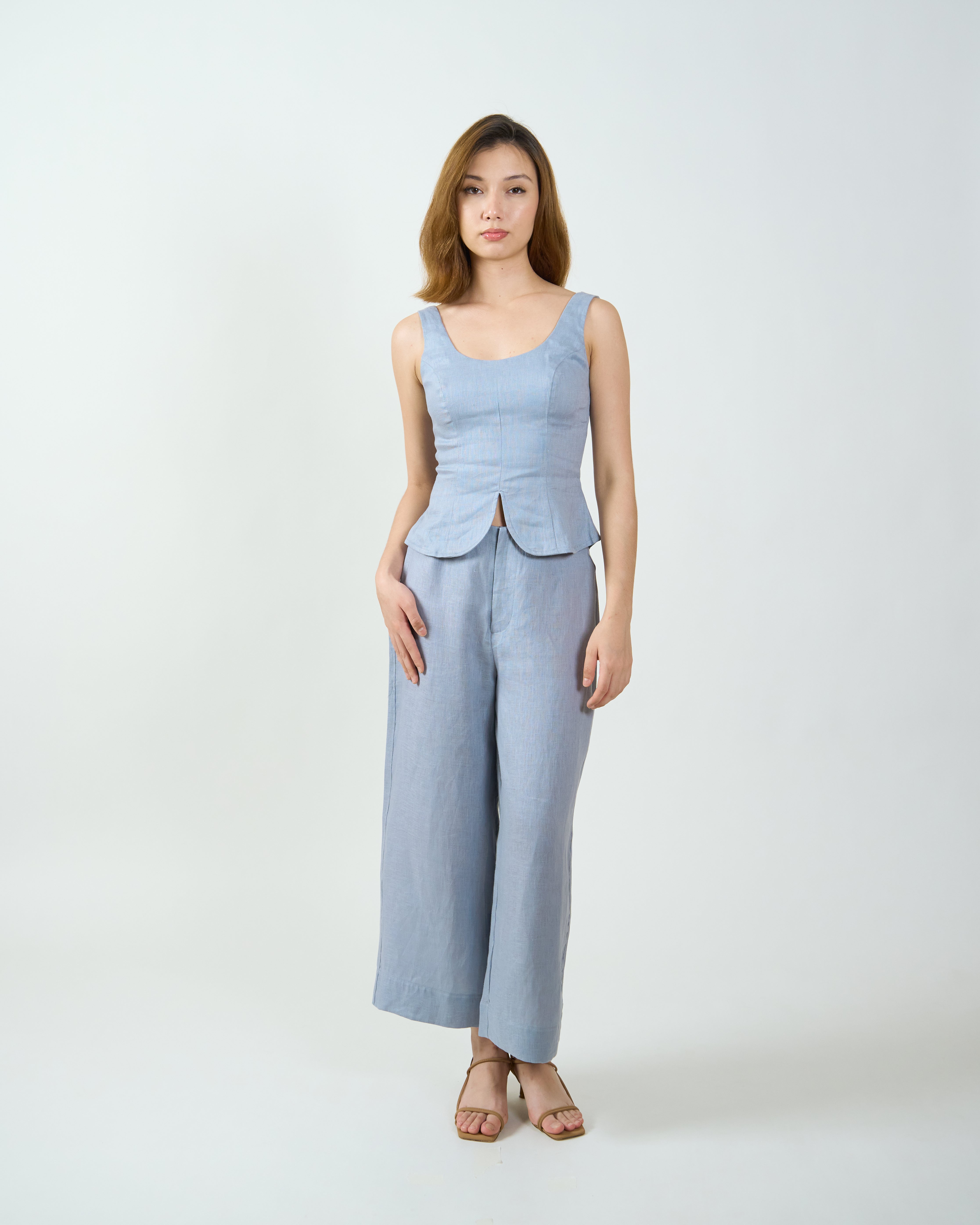 EASY CULOTTES in light slate