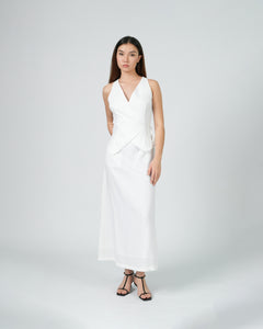 RACER BACK WRAP VEST in white