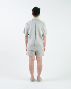 BUTTONLESS POLO in light grey
