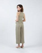 Load image into Gallery viewer, ORIENTAL HALTER NECK TOP in taupe

