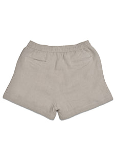 EASY SHORTS in textured taupe
