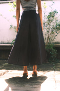 FLARE CULOTTES in navy