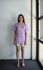 Load image into Gallery viewer, COLLAR WRAP TOP in lavender
