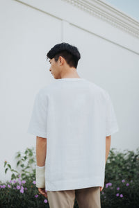 RELAXED TEE in white