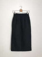 Load image into Gallery viewer, MIDI PENCIL SKIRT in black
