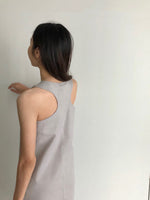 Load image into Gallery viewer, MIDI TANK DRESS in light grey
