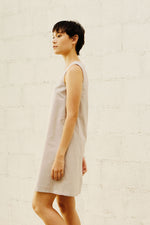 Load image into Gallery viewer, U NECK SHIFT DRESS in light grey
