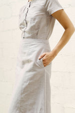 Load image into Gallery viewer, PANEL A-LINE SKIRT in silver
