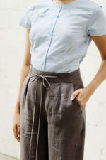 Load image into Gallery viewer, WIDE LEG PANTS in textured grey
