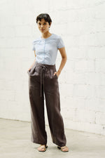 Load image into Gallery viewer, WIDE LEG PANTS in textured grey
