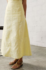 Load image into Gallery viewer, PANEL A-LINE SKIRT in yellow
