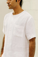 Load image into Gallery viewer, BUTTON DOWN POCKET SHIRT in textured white
