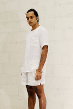 Load image into Gallery viewer, BUTTON DOWN POCKET SHIRT in textured white
